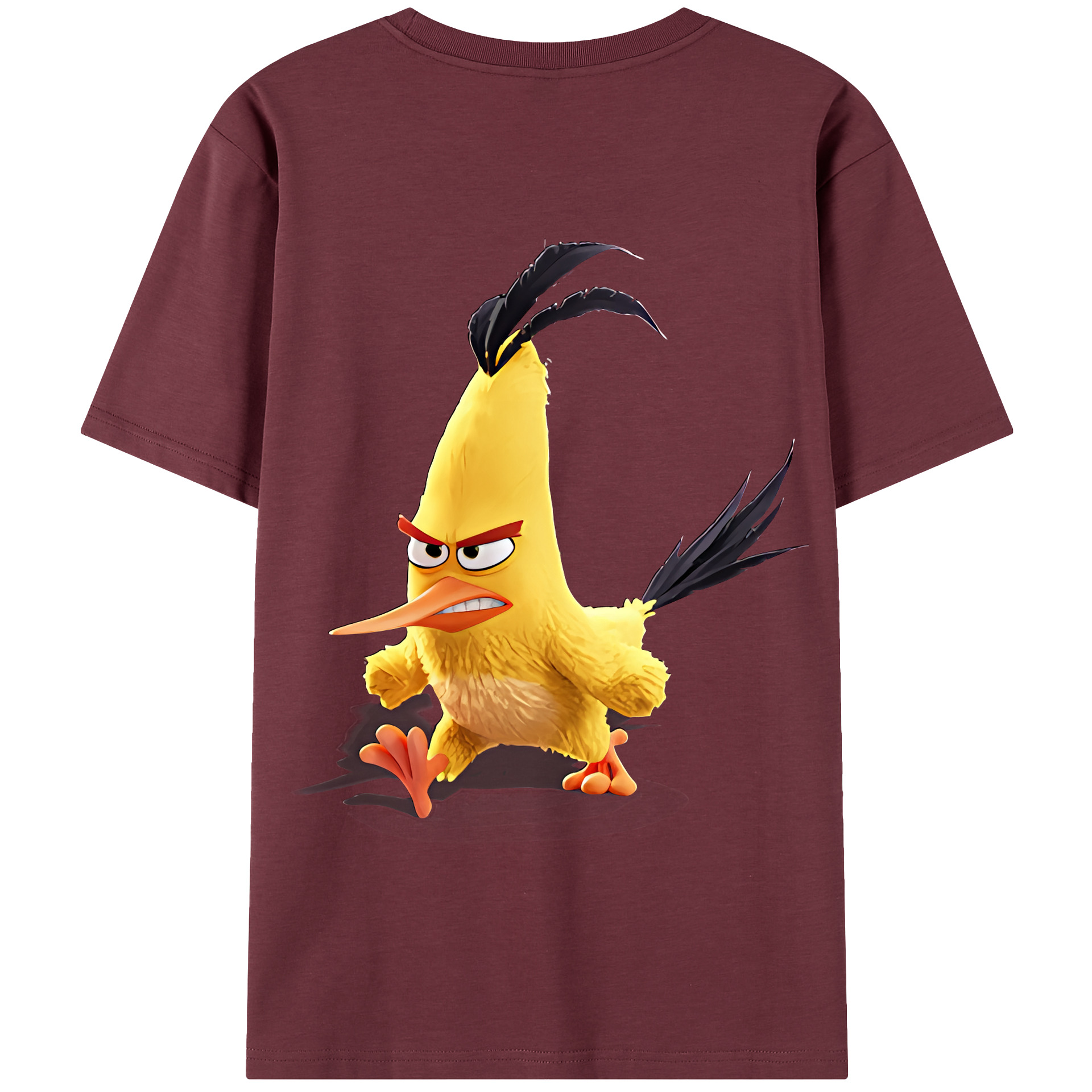 （画像用） Angry Birds アングリーバード 綿100％半袖Tシャツ（背面プリント）